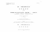 · Web viewSOCIALISTE ROMÂNIA ROMÂNE M. EMINESCU O P E R E IX PUBLICISTICĂ 1870 - 1877 ALBINA, FAMILIA, FEDERAŢIUNEA, CONVORBIRI LITERARE,