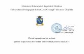 Ministerul Educaţiei al Republicii Moldova ... - upsc.md cadrul UPSC Decanatele facultăţilor ianuarie - aprilie 2014 mai - noiembrie 2014 Modernizarea şi extinderea ofertei de