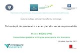 Proiect ECOEMERGE Dezvoltarea pieț - … al Administraţiei Fondului pentru Mediu ... Gabriela Isac, Direcţia Controlul Poluării şi Evaluare Impact, Ministerul Mediului şi Pădurilor