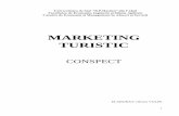 MARKETING TURISTIC - feisa.usch.mdfeisa.usch.md/.../11/CONSPECT-MARKETING-TURISTIC.pdf · MARKETING TURISTIC ... este cunoscut sub denumirea de „marketing” sau „promovare”.