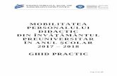 MOBILITATEA PERSONALULUI DIDACTIC… ·  · 2017-02-14page 1 din 42 mobilitatea personalului didactic din ÎnvĂŢĂmÂntul preuniversitar În anul Şcolar 2017 – 2018 gghhiidd