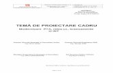 TEMĂ DE PROIECTARE CADRU - CEZ Romania 234/2008 – Proiectarea si executia bransamentelor electrice m. Politicile tehnice ale CEZ Distributie in vigoare ; n. Procedurile operationale