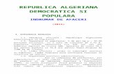 REPUUBLICA ALGERIANA DEMOCRATICA SI …portaldecomert.ro/Files/Indrumar afaceri Algeria... · Web vieweste unul liberalizat cu exceptia anumitor produse pentru care acesta este reglementat