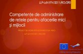 Competenţe de administrare de reţele pentru afacerile mici ...liis.ro/hosted/activitati/2012/ivt290/Competente de administrare de... · Proiectarea unei reţele pentru o companie