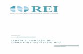 TEMATICA DISERTAȚIE 2017 - Facultatea de Relatii ... Disertatie_2017...Strategii de marketing ale firmelor internaţionale şi ... aplicatie pentru SUA/Marea Britanie ... la nivelul