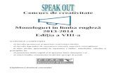 andreeadumitruteach.wikispaces.com · Web view- să promoveze limba engeză şi să aprecieze buna cunoaştere a ei - să aducă familia, comunitatea locală mai aproape de şcoală
