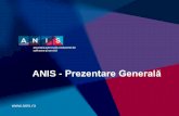 ANIS - Prezentare Generală · ANIS - Prezentare General ... Servicii si Produse competitive pe plan global ... • Cifra de afaceri între 100.000 și 1.000.000 Eur - 450 Eur/an