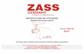 model: ZMG 05 flesh - zass.rozass.ro/upload/wysiwyg/Image/ZMG05 Manual utilizare.pdf · model: ZMG 05 flesh Confortul la îndemâna oricui INSTRUCŢIUNI DE UTILIZARE Aparat de tocat