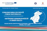 COMUNICAREA EFICIENTĂ - interreginterreg-rohu.eu/wp-content/uploads/2017/11/Comunicare-3rd-PSF-RO... · comunicarea eficientĂ - cheia succesului - hatÉkony kommunikÁciÓ - a siker