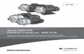 Serie CEA-CA CEA(N)-CA(N) en AISI 316 - doc.lowara.comdoc.lowara.com/lowdata/doc/ES/ceaca-td-es.pdf · en el panel de control. ... VCEGGVC EG G VC G -10 +110 Q Q EGG Q QQQ E ... 210/2