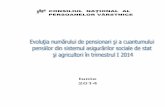 CONSILIUL NAŢIONAL AL PERSOANELOR VÂRSTNICEcnpv.ro/pdf/analize2014/Evolutia-numarului-de-pensionari.pdf · stat, prin bugetul Ministerului Muncii, Familiei, Protecţiei Sociale