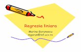 8. Regresia liniara - Departamentul de Matematicămath.ucv.ro/~gorunescu/courses/en/curs/8.pdf · de regresie polinomialäíh acelasi cadran . ... Mentionäm cä íh cazul de fatä