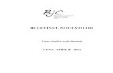 BULETINUL NOUTĂŢ - bjc.ro aprilie 2012.pdf · BULETINUL NOUTĂŢILOR Lista cărţilor achiziţionate LUNA APRILIE 2012