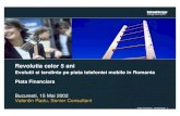 Revolutia celor 5 ani - Finmedia Portal · Piata Financiara - 15.05.02.ppt 1 Revolutia celor 5 ani Evolutii si tendinte pe piata telefoniei mobile in Romania Piata Financiara Bucuresti,
