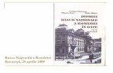 Banca Naţională Bucureşti, 29 aprilie 2009 - bnr.ro si interviuri/istoria in date... · Proces-verbal al Consiliului general al BNR referitor ... Bonuri de tezaur 5% 1916-1917