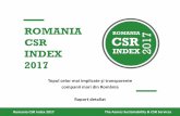 Romania CSR Index 2017 - theazores.ro · țări au semnat în 2015 Acordul de la Paris cu scopul de a păstra ... BCG, 60% dintre ... L’Oreal și-a redus emisiile de CO2 cu 67%