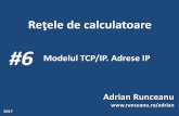 #6 Modelul TCP/IP. Adrese IP Adrian Runceanu€¦ · nivelului Internet al software-ului de reţea b) ... acceptă pachete IP cu o dimensiune maximă limitat ... (Net_id) –Numărul