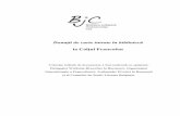 Donaţii de carte intrate în bibliotecă - bjc.ro francofon.pdf · Donaţii de carte intrate în bibliotecă la Colţul Francofon Colecţia iniţială de documente a fost realizată