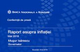 Raport asupra inflaţiei, mai 2018 - Prezentare ...media.hotnews.ro/media_server1/document-2018-05-9-22438676-0-r... · TVA la alimente 20% ... Mod de calcul: Raport între media