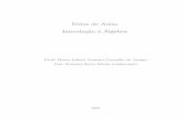 Notas de Aulas Introdu¸c˜ao a` Algebra´ - ufjf.brlgebra.pdf · Introdu¸c˜ao a` Algebra ... Fernandes, A. M. V. et al. Fundamentos de Algebra ...