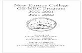 New Europe College GE-NEC Program 2000-2001 … · unilinear way. Movement between ... communication model, ... Benjamin’s perspective, one of non-hierarchical coexistence. The