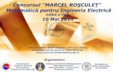 C ncursul MARCEL ROSCULET aticä pentru Ingineria ... · C ncursul "MARCEL ROSCULET" aticä pentru Ingineria Electricä Mai Concurs pentru elevii claselor a xr-a 9i a xrr-a„ Inscrierile