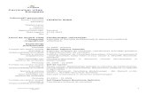 Numele şi adresa - spiruharet.ro · Formare în biologie moleculara (Curs postuniversitar) / Certificat de absolvire Disciplinele principale studiate / competenţe profesionale dobândite