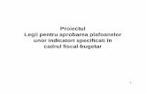 Proiectul Legii pentru aprobarea plafoanelor unor ...ugir.ro/wp-content/uploads/2013/05/Prezentare-Lege-plafoane-CDS... · in vigoare privind bazele si cotele de impozitare ... Bugetul