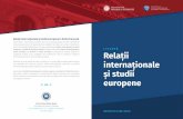 Relații internaționale și studii europene în limba ... · Relații internaționale și studii europene în limba franceză Gândit pentru a face față provocărilor pe care lumea