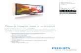 Fiecare noapte este o premieră - … · Philips Cinema 21:9 Televizor LCD profesional cu LED-uri Signature de 58" LCD MPEG DVB-T/C 2/4 58HFL9582A Fiecare noapte este …