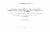 Lexico-Morphological Idiosyncrasies bg.uni.opole.pl/wp-content/uploads/IDENTITATEA_LEXICAL-vol-I.doc.pdf ·
