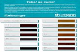 Tabel de culori - Musikhaus Thomann · Lemn - nuanțe de culoare Tabel de culori Pe lângă culorile clasice negru și alb, pianele clasice și digitale sunt de asemenea disponibile