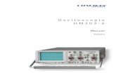 Osciloscopio HM303-6 - personal.biada.orgpersonal.biada.org/~lescudero/Instrumentacio/HM303-6 span.pdf · la electrónica conventional, en el margen de frecuencias de CC hasta aprox.