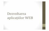 Dezvoltarea aplicaţiilorWEBwebspace.ulbsibiu.ro/radu.kretzulescu/html/2017/01_curs1_introduce... · • Macromedia Flash şi Shockwave •Detalii ale Web‐Design‐ului ... •examen: