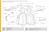 Estuches para instrumentos de cuerda y accesorios · • Medidas interiores 33 x 35 cm 342.525 Longitud total Anchura parte superior del cuerpo Anchura arte inferior del cuerpo Altura