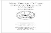 New Europe College GE-NEC Program 2002-2003 2003-2004 · Camillo Sitte préfigure dans Der Städte-Bau nach seinen Künstlerischen ... d’Owen et Carlyle à Ruskin et Morris, de