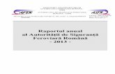 Raportul anual al Autorit ii de Siguran - afer.ro anuale/RAPORT ANUAL ASFR 2013.pdf · Raportul anual al Autorit ii de Siguran Feroviar Român - 2013 - MINISTERUL TRANSPORTURILOR