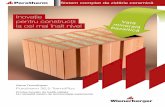 Inovație pentru construcții la cel mai ... - Nr.1 in Romania · Inovație pentru construcții la cel mai înalt nivel Gama TermoExpert Porotherm 36,5 TermoPlus Produs inovativ de
