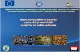 Oferta tehnică IMNR în domeniul prelucrăriișivalorificării ...imnr.ro/transecoteh/A3Brosuraofertatehnica.pdf · Institutul National de Cercetare-Dezvoltare pentru Metale Neferoase