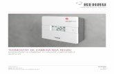 TermosTaT de cameră Nea rehau · Fig. 5-1 Termostat de cameră Nea-Design atractiv - Display LCD iluminat - Operare simplă - Montaj simplu - Confort sporit - Disponibil în sistem