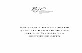 BULETINUL PARTITURILOR - bjc.ro partituri.pdf · buletinul partiturilor Şi al lucrĂrilor de gen aflate În colecŢia secŢiei de artĂ