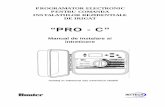 “PRO - C”50f9303801c34.pdf.upl/Controller PRO-C.pdf · protectie primara si secundara la fulgere, reglaje in functie de anotimp/gestionarea apei, pompa pro-gramabila/circuit electrovana
