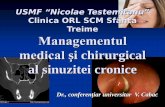 Clinica ORL SCM Sfânta Treime Managementul medical și ...spital.sf.treime.md/wp-content/uploads/2013/04/Diagnsinusita_acuta_40... · Sinuzita poate sa afecteze doar un sinus ( cum