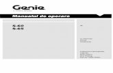 Manualul de operare - Geniegenie.njjzg.com/database/Operators/romanian/1261730RO.pdfEdiţia a IX-a † Primul tiraj Manualul de operare Introducere Cod manual 1261730RO 1S-60 † S-65