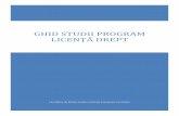 Ghid studii Program Licență DREPT - sjse-ct.spiruharet.ro · de Drept), ca urmare a cerinţei tot mai mare de specialişti în domeniul ştiinţelor juridice, care să-şi desfăşoare