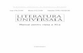 Manual pentru clasa a XI-a - elibrary.ceiti.md universala (in limba... · Percepînd literatura ca pe o artă a cuvîntului, fi - ind mai conștienți în ceea ce privește principiile