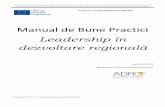 Manual de Bune Practici Leadership în dezvoltare regionalăadrnordest.ro/user/file/leader/manual-leadership-in-dezvoltare-regionala.pdf · Planul de anual de formare. ... MODEL DE
