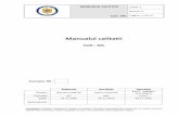 Manualul calitatii - prefecturaialomita.roprefecturaialomita.ro/Portal/portal.nsf/All/5A897338B76E0A1CC22578CD... · 4.2. Documentatia sistemului de management al calitatii 4. 2.