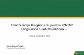 Conferința Regionalăpentru PNDR Regiunea Sud-Muntenia · Conditii generale de obtinere a garantiei FGCR pentru beneficiarii publici ai PNDR BENEFICIARUL : •A ÎNCHEIAT CU AFIR