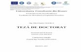 TEZĂ DE DOCTOR - unitbv.ro · Investeşte în oameni! FONDUL SOCIAL EUROPEAN Programul Operaţional Sectorial Dezvoltarea Resurselor Umane 2007 – 2013 Axa prioritar 1 „Educaţie